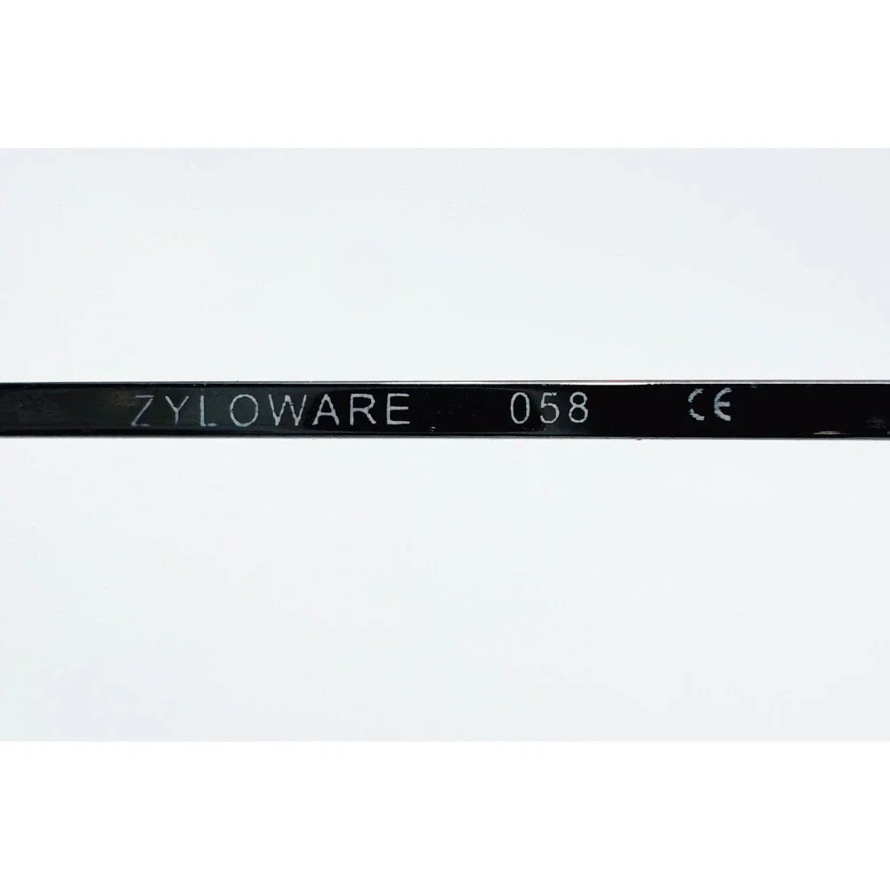 Zyloware Stetson 228 Eyeglasses Mens Black Metal Oval Half Rim 058 54-18-140